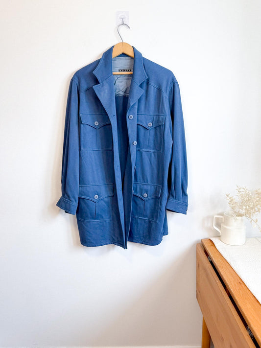 Vintage Oversized Jacket in Blue (Size L/XL)