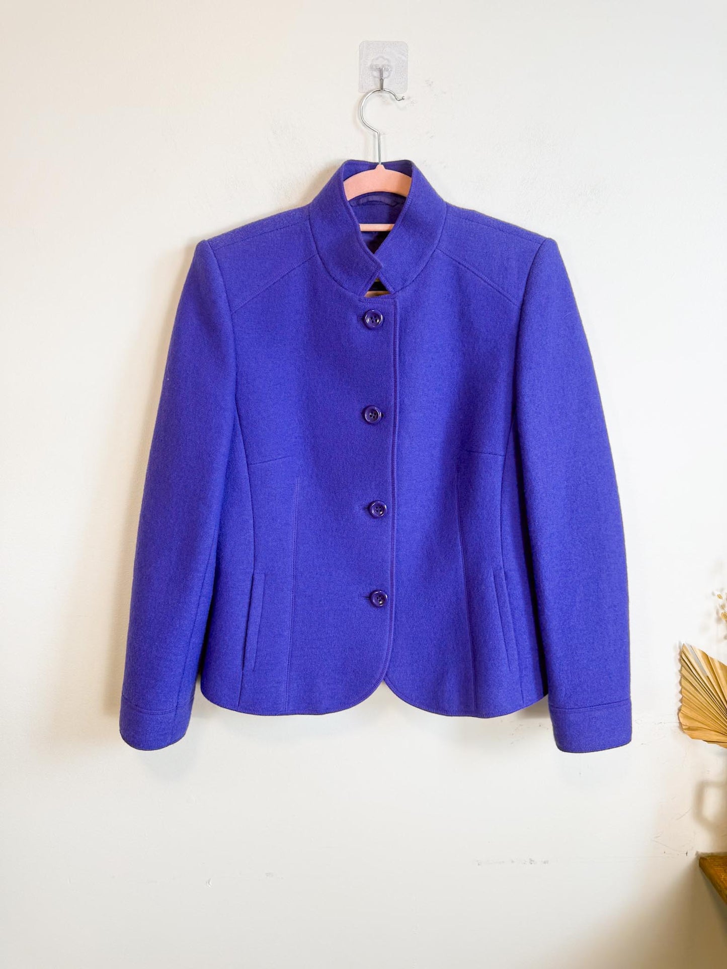 Vintage BASLER Wool Blazer in Purple (Size S/M)