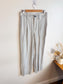GANNI Striped Rayon Trousers in Grey (Size 6)