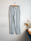 GANNI Striped Rayon Trousers in Grey (Size 6)