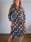 Weekend Max Mara Printed Shirt Dress (Size L)
