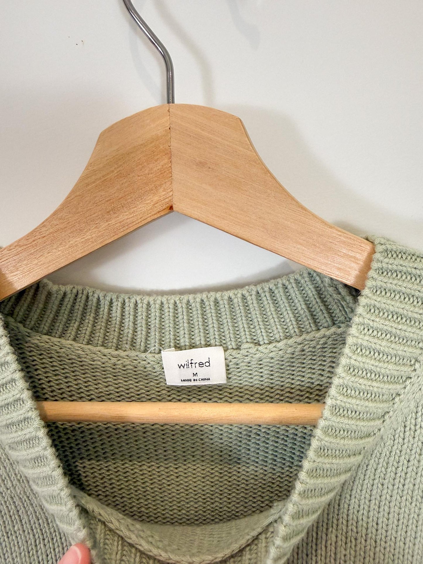 Wilfred Sweater Vest in Mint Green (Size M)