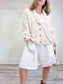 Sezane "Mia Cardigan in Natural" (Size M/L)