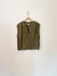 Banana Republic Linen Top in Dark Green (Size M)