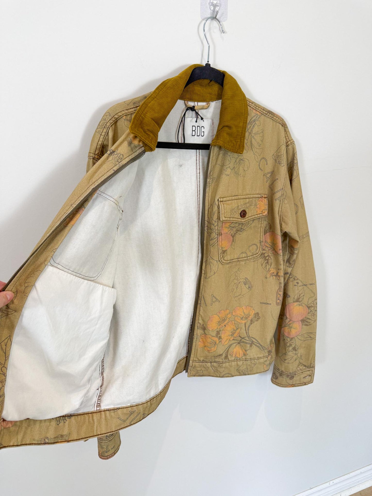 BDG Patterned Work Jacket (Size M)