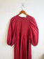 Anthropologie RHODE Puff Sleeve Dress in Burgundy (Size M/L)