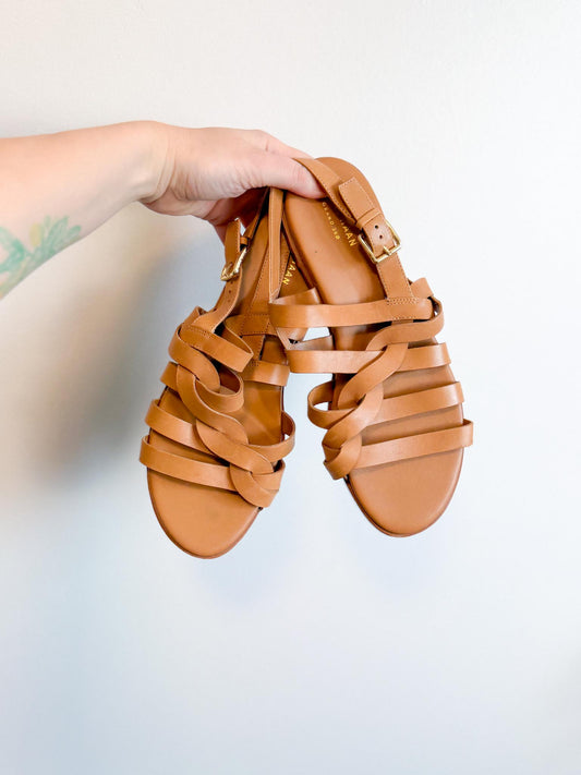 Cole Haan Strappy Sandals in Brown (Size 9)