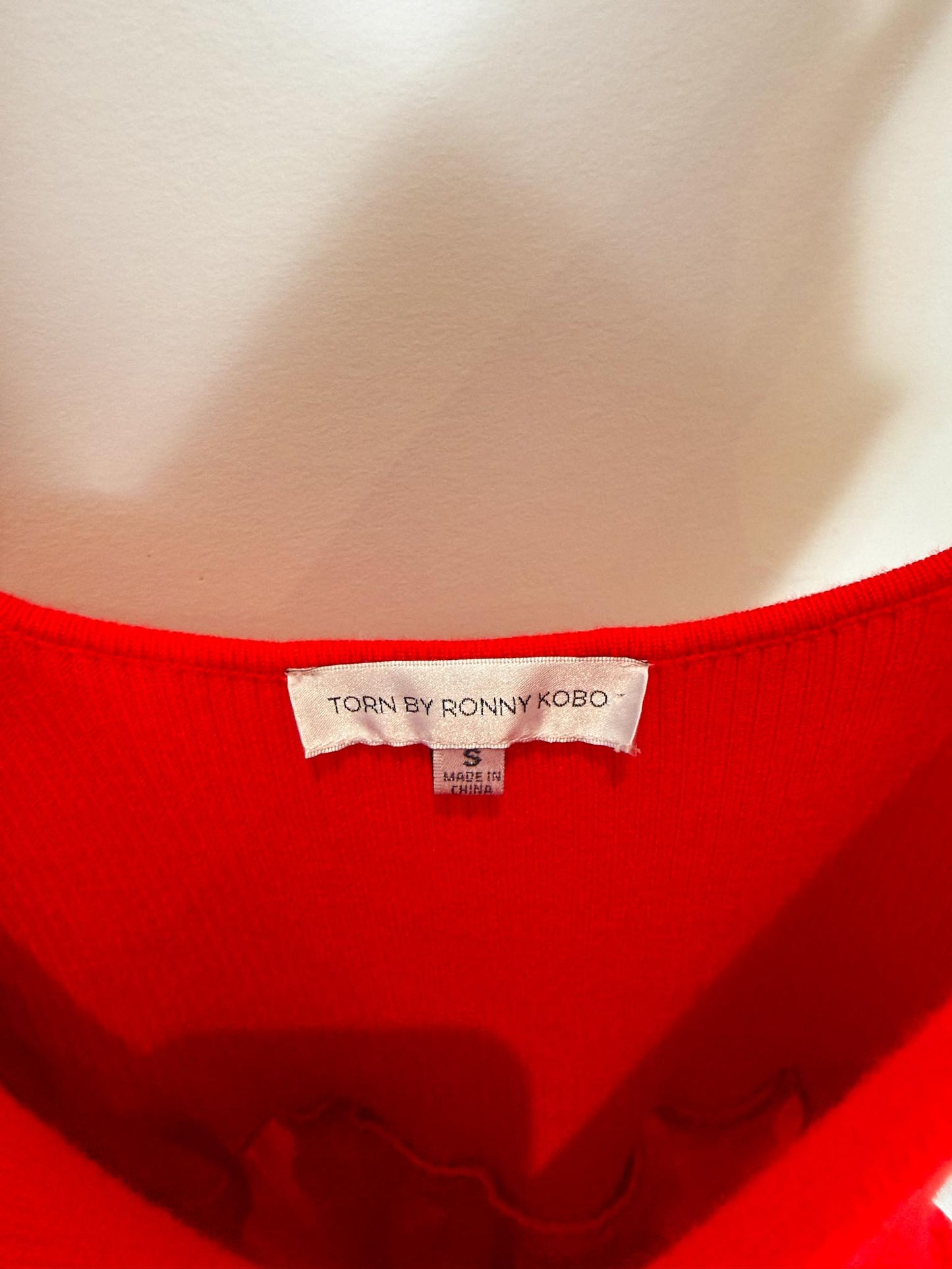 Torn by Ronny Kobo "Monica Dress in Red" (Size S/M)