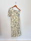 Lulus "Truly Tropic Cream Leaf Print One-Shoulder Midi Dress" NWT (Size L)