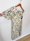 Lulus "Truly Tropic Cream Leaf Print One-Shoulder Midi Dress" NWT (Size L)