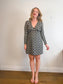 Mango Geometric Print Dress in Black/White (Size L)