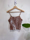 Madewell "Sequin Square-Neck Cami" (Size XS/S)