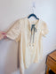 VRG GIRL "Olsen Linen Mini Dress in Cream" (Size S)