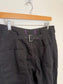Anthropologie Pilcro "The Arin Mid-Rise Button-Front Barrel Pants in Black" (Size 31)