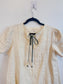 VRG GIRL "Olsen Linen Mini Dress in Cream" (Size S)