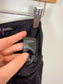 Anthropologie Pilcro "The Arin Mid-Rise Button-Front Barrel Pants in Black" (Size 31)