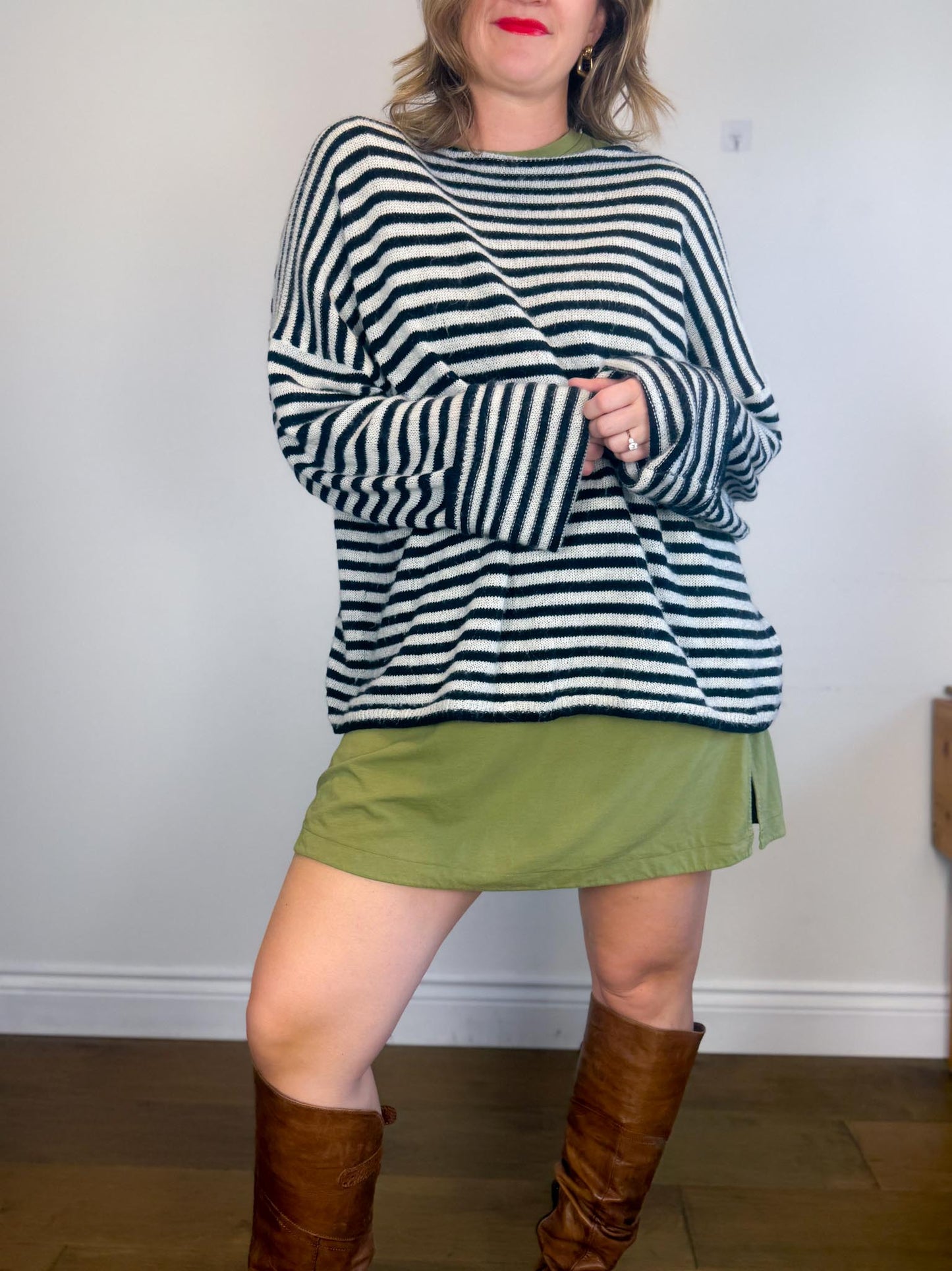 Lululemon Wrap Style T-Shirt Dress in Green (Size L)