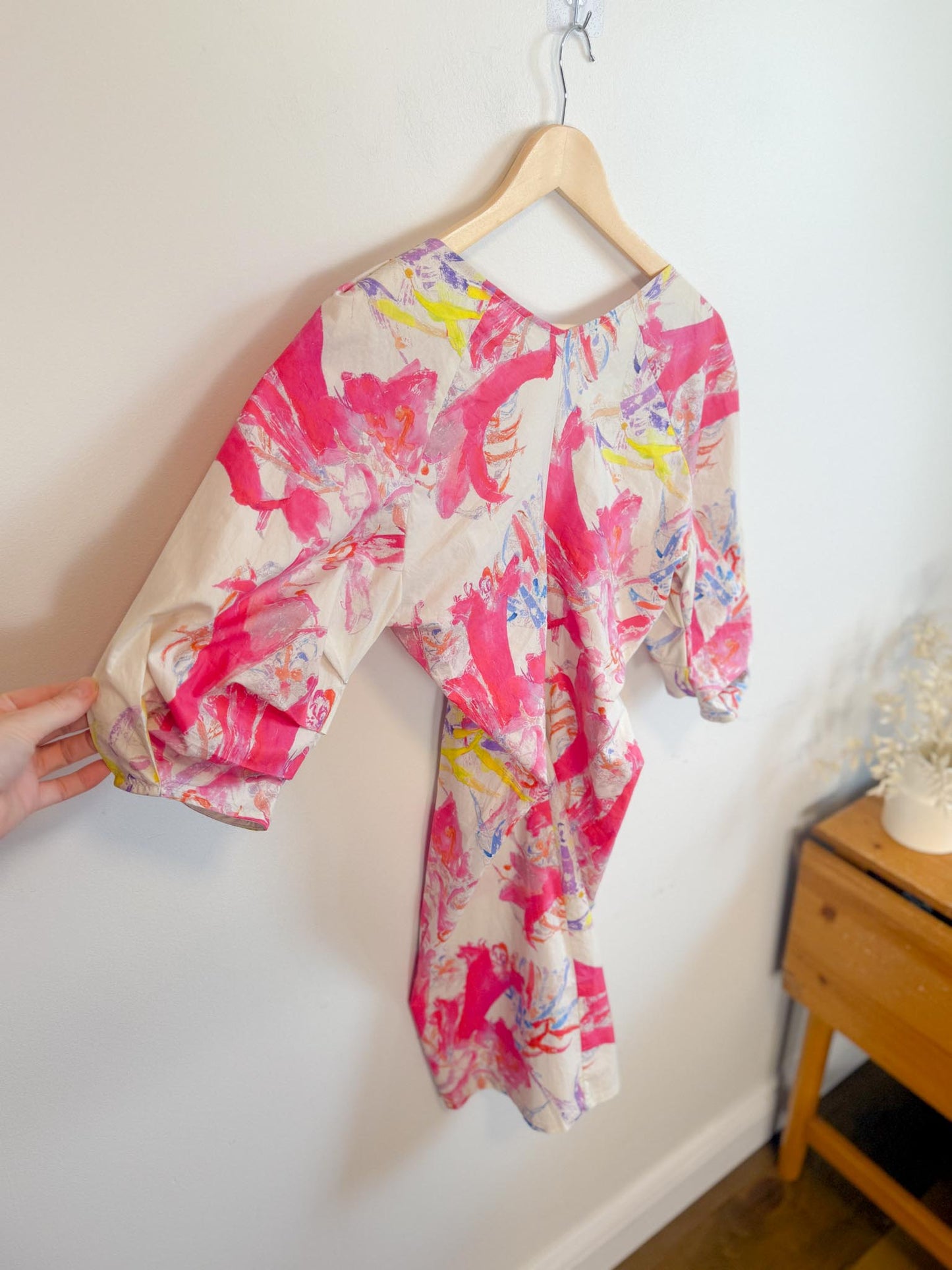 REMAIN Birger Christensen "Amilia Gathered Dress in Pink" NWT (Size 6)