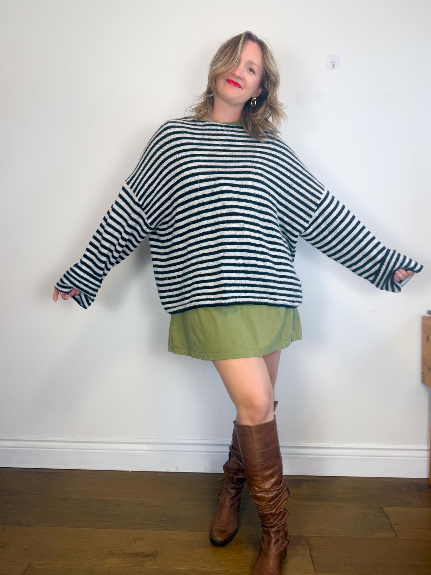 Lululemon Wrap Style T-Shirt Dress in Green (Size L)