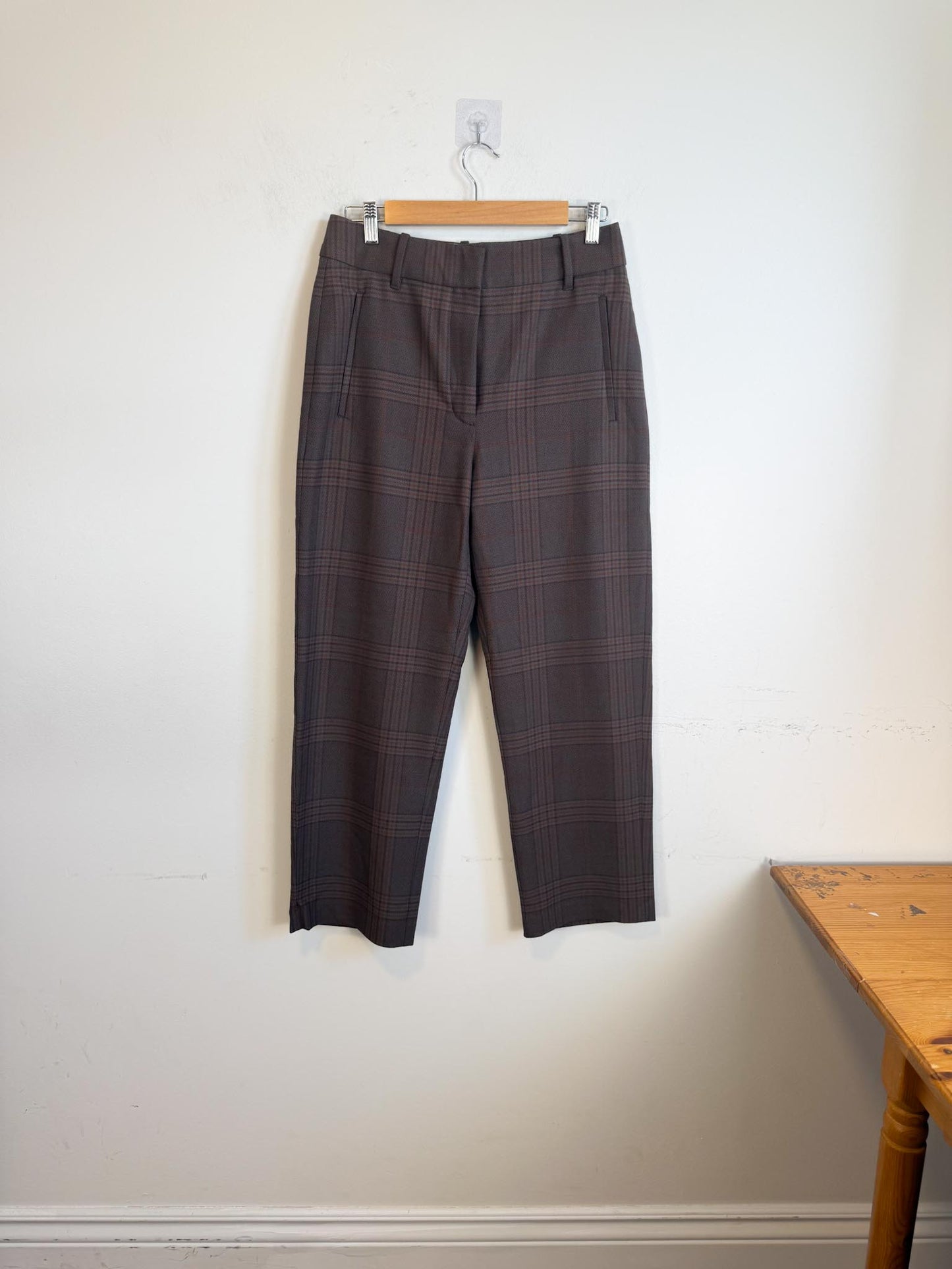 Wilfred Plaid Trousers in Brown (Size 8)