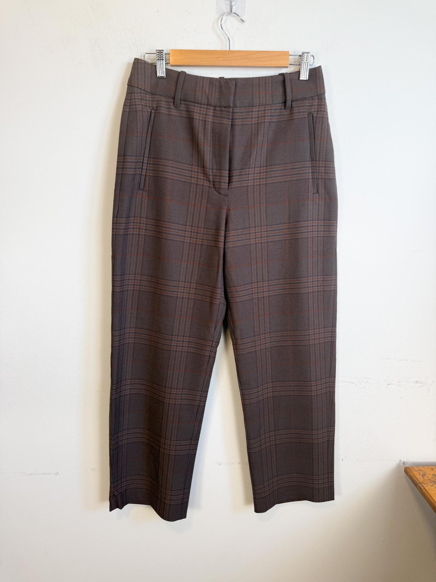 Wilfred Plaid Trousers in Brown (Size 8)