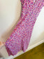 Faithful the Brand "Bellavista Midi Dress in Pink/Purple Floral" (Size L)