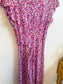Faithful the Brand "Bellavista Midi Dress in Pink/Purple Floral" (Size L)