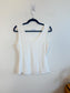 Sophie Grace V-Neck Bodycon Tank Top in White (Size L)
