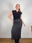 Vintage Gap Maxi Skirt in Dark Grey (Size L)