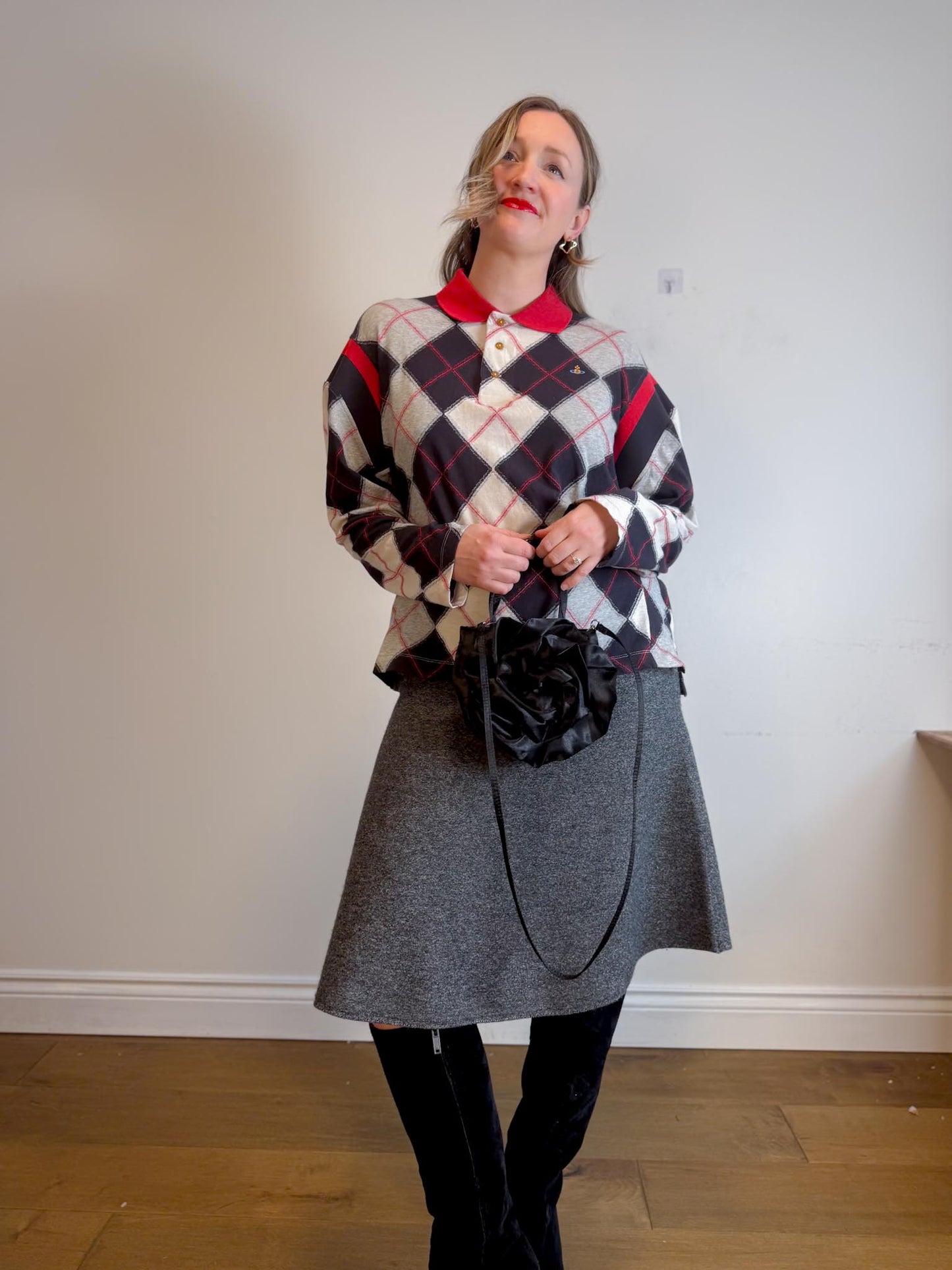 COS "Flared Merino Wool Midi Skirt" (Size M/L)