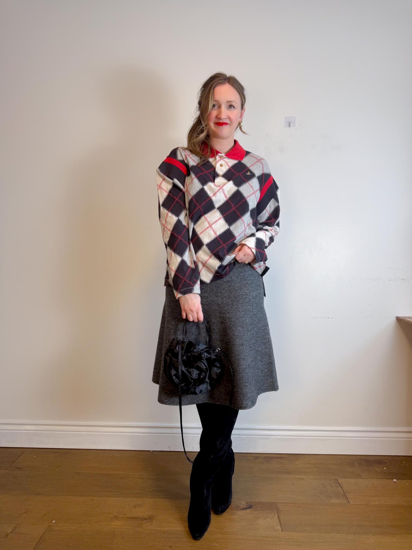 COS "Flared Merino Wool Midi Skirt" (Size M/L)