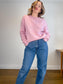Vineyard Vines Wool & Cashmere Cable Knit Sweater in Pink (Size L/XL)