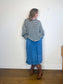 Wilfred "Gabrielle Linen Midi Skirt in Blue" (Size L)