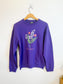 MINGA London "Don't Hurt Me" Floral Embroidered Cardigan in Purple (Size S/M)