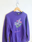 MINGA London "Don't Hurt Me" Floral Embroidered Cardigan in Purple (Size S/M)