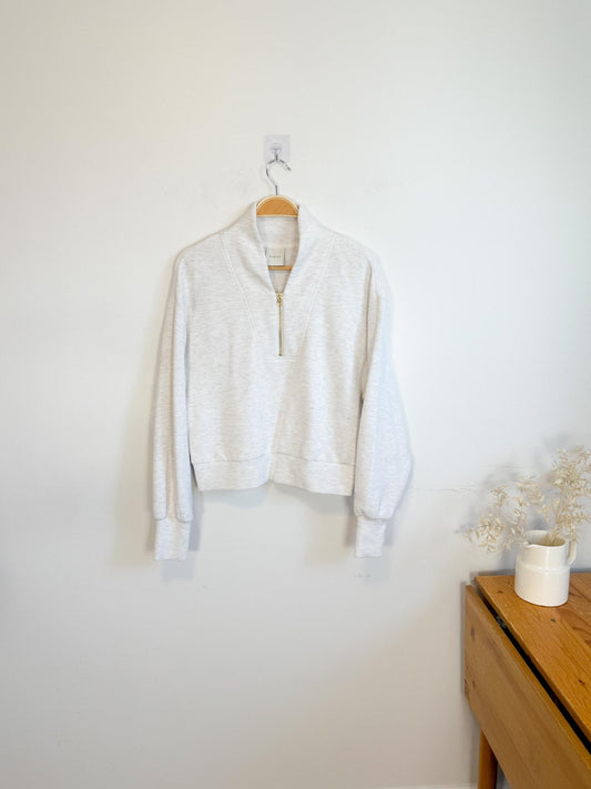 VARLEY "Davidson Sweatshirt in Ivory Marl" (Size S/M)