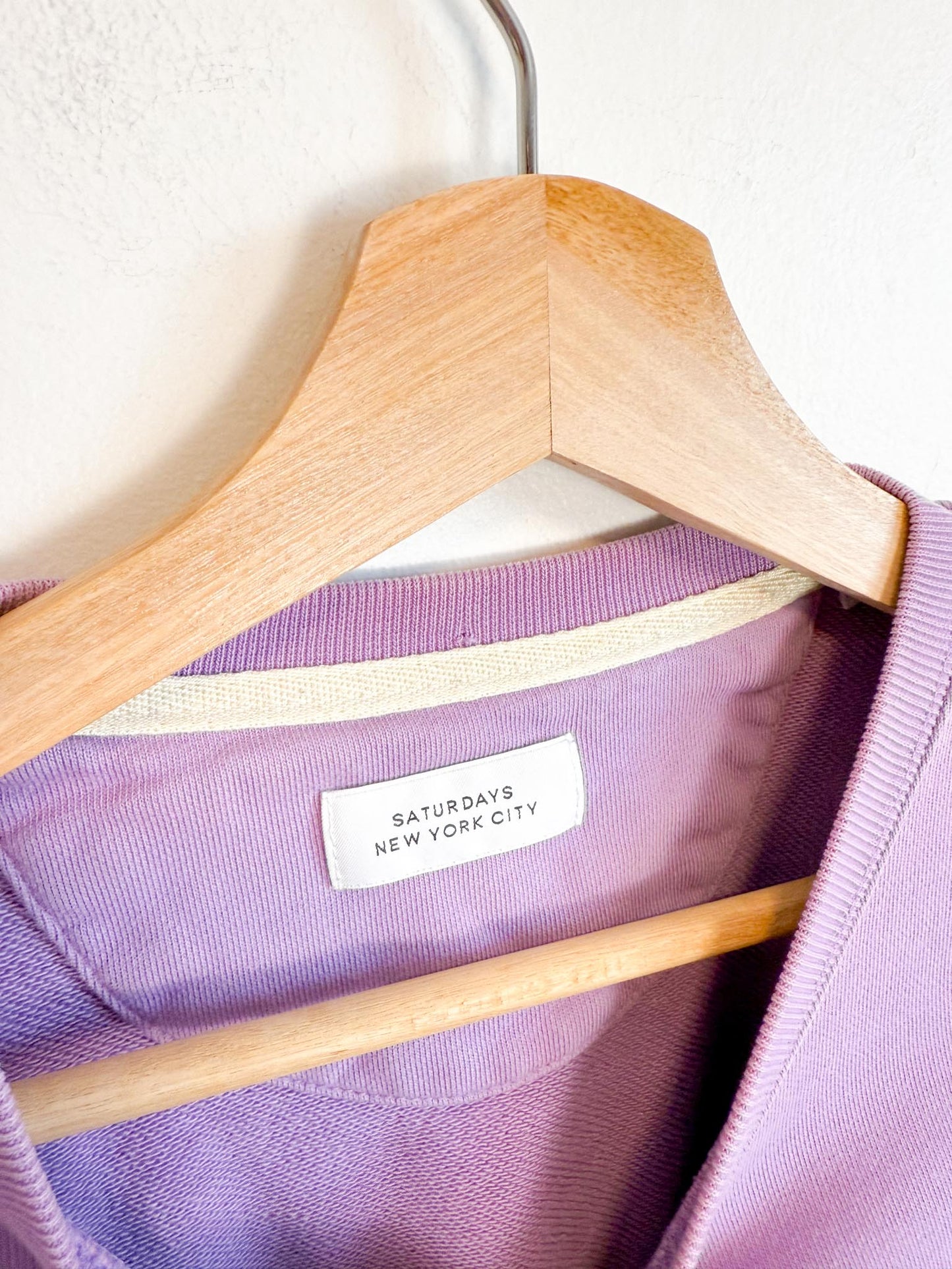 Saturdays New York City Crewneck in Purple SOLD AS IS (Size M)