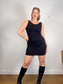 MiiK Slow Fashion Canadian Brand Mini Dress in Black (Size M)