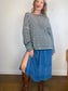Wilfred "Gabrielle Linen Midi Skirt in Blue" (Size L)