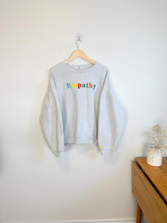 The Mayfair Group "Empathy Always Grey Crewneck" (Size XXL)