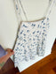 Abercrombie & Fitch Tiered Linen Mini Dress in Blue/White Floral (Size L)