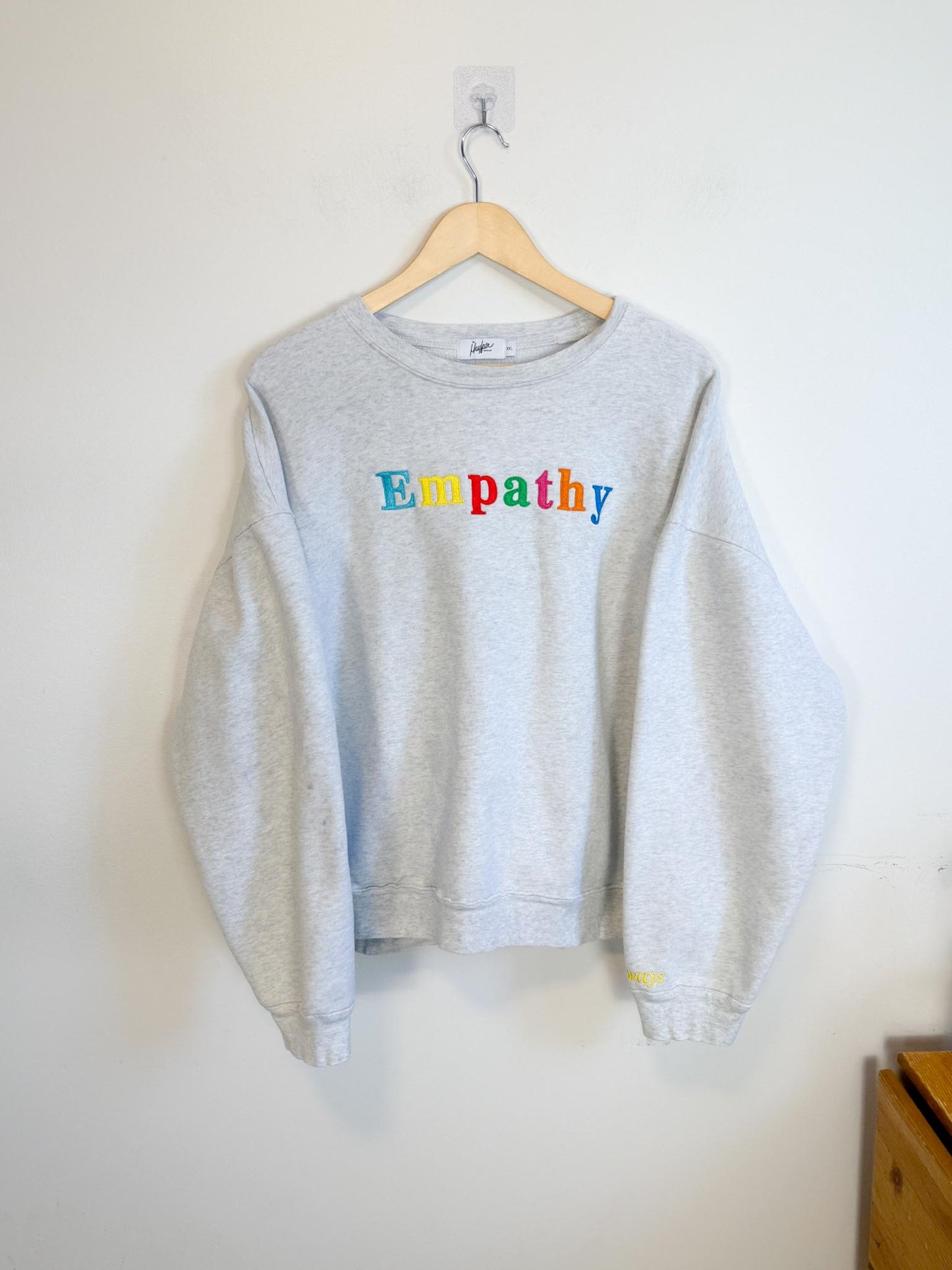 The Mayfair Group "Empathy Always Grey Crewneck" (Size XXL)