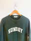 Good for Sunday Slow Fashion "Sunday Crewneck in Dark Green" (Size M)