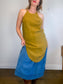 Wilfred "Gabrielle Linen Midi Skirt in Blue" (Size L)