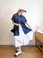 Universal Standard Chambray Shirt Dress in Dark Wash (Size XL)