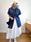 Universal Standard Chambray Shirt Dress in Dark Wash (Size XL)