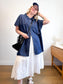 Universal Standard Chambray Shirt Dress in Dark Wash (Size XL)