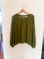 Wilfred Daydreamer Pleated Blouse in Green SOLD AS IS (Size L)
