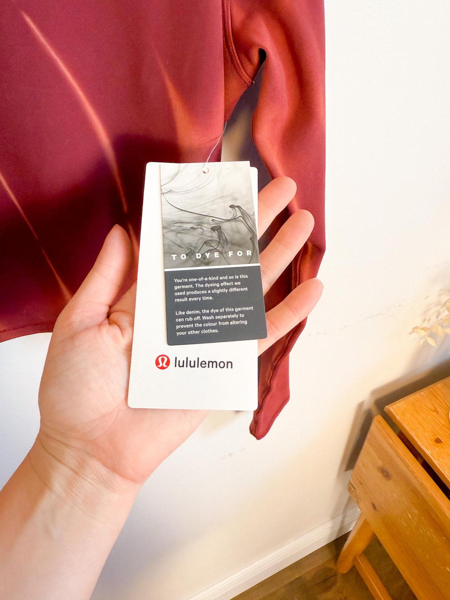 Lululemon "Wunder Train Cropped Long Sleeve Shirt in Tie Dye" NWT (Size 6)