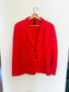 MARC CAIN Fitted blazer with rounded hem in Red SOLD AS IS  (Size M/L)